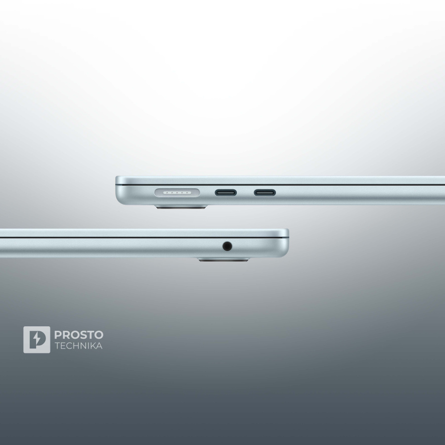 Ноутбук Apple MacBook Air 13" (M4, 10C CPU, 10C GPU, 2025) 24 ГБ, 512 ГБ SSD, Sky Blue MC6V4, английская раскладка